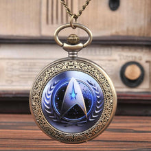 Load image into Gallery viewer, WoodWristCo - Bronze Star Trek Pocket Watch: 2

