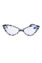 Load image into Gallery viewer, Chic Couture Inc - Handmade Rhinestone Cat Eye Reader Glasses G0404- White: White / 2
