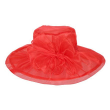 Load image into Gallery viewer, anbfashion - ORGANZA FLOPPY CHURCH HAT HTO767: Wh
