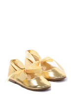 Load image into Gallery viewer, Kid's Dream - *SALE* Children's Ballerina Shoes with Ribbon Tie (3T-8T): 3T / Black

