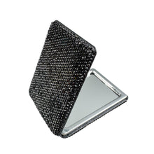 Load image into Gallery viewer, Chic Couture Inc - Ceramic Rhinestone Folding Makeup Mirror M0453: Blue
