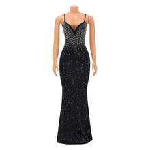 Load image into Gallery viewer, MB Fashion Wholesale - MALYBGG Rhinestone and Beaded Strappy Dress 6561LY: Pink / S M L: 1-1-1

