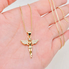 Load image into Gallery viewer, Mio Queena - Golden Angel Cham Pendant Necklace
