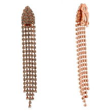 Load image into Gallery viewer, Diacly - Silver Crystal Half Hexagon Shape Rhinestone 5 Strand Rhines: Silver-Clear
