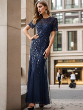 Load image into Gallery viewer, Ever-Pretty - Sequin Shiny Fishtail Tulle Dresses for Party: Silver / 4
