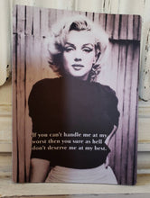 Load image into Gallery viewer, Little Heart Designs - Marilyn  Monroe If You Can't Handle Me Magnet
