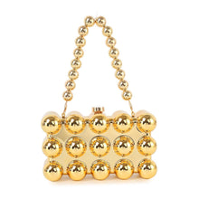 Load image into Gallery viewer, Handbag Express - Patent Beaded Petite Evening Bag: Silver
