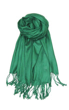 Load image into Gallery viewer, Jasper Trading LLC - C52 - One Piece Forest Green Color Fashion Pashmina Shawl Sc
