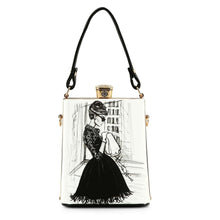 Load image into Gallery viewer, Handbag Express - Retro Design Print Petite Hand Tote: Multi1

