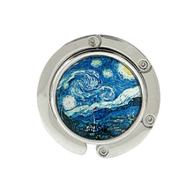 Load image into Gallery viewer, Wrapables.com - Wrapables Scenic Purse Hook Hanger, Foldable Handbag Table H: Starry Night
