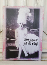 Load image into Gallery viewer, Little Heart Designs - Vintage Glamour Lady Just Add Bling Magnet
