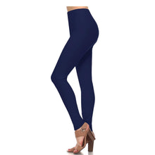 Load image into Gallery viewer, JHP Collection - WOMENS CASUAL BRUSHED FABRIC FULL LEGGINGS: BLACK / ONE(6)
