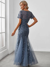 Load image into Gallery viewer, Ever-Pretty - Sequin Shiny Fishtail Tulle Dresses for Party: Silver / 6
