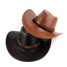 Load image into Gallery viewer, ACCITY - 2024 NEW FASHION CASUAL WESTERN COWBOY HAT_CWAH1887: COFFEE / (OS) 1
