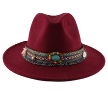 Load image into Gallery viewer, ACCITY - WOMEN RETRO WARM FELT HAT JAZZ HAT_CWAH0753: KHAKI / (OS) 1
