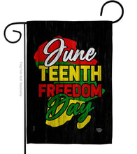 Load image into Gallery viewer, Two Group Flag Co - Flag June Freedom Day Juneteenth Usa Us Historic Garden: Double Sided-Thick Fabric / House Flag 28" x 40" Only
