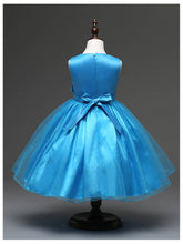 Load image into Gallery viewer, Fennco Styles - Lovely Sequin Flower Girl Dress: Blue / 7-8T
