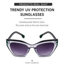Load image into Gallery viewer, UZ Wholesale Store - Fashion Eye Cat Full Frame Outdoor UV400 Sun Protection Eyewear Sunglasses: DEEP GREEN / One_size
