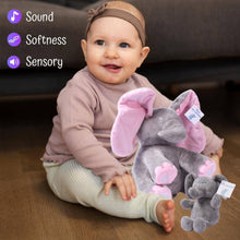 Load image into Gallery viewer, Dimple - Kaia Singing Peek-A-Boo Elephant &amp; Soft Plush Baby Elephant
