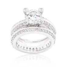 Load image into Gallery viewer, JGoodin - Cubic Zirconia Round Cut Pave Ring Set: 7
