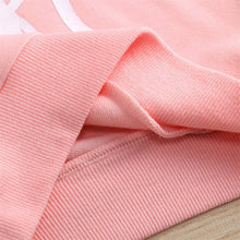Load image into Gallery viewer, PatPat - 100% Cotton Letter Print Hooded Baby Sweatshirt: 9-12 Months / Pink
