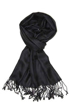 Load image into Gallery viewer, Jasper Trading LLC - C01 - One Piece Black Color Fashion Pashmina Shawl Scarf
