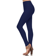 Load image into Gallery viewer, JHP Collection - WOMENS CASUAL BRUSHED FABRIC FULL LEGGINGS: BLACK / ONE(6)
