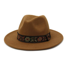 Load image into Gallery viewer, ACCITY - AUTUMN AND WINTER EUROPEAN AND AMERICAN JAZZ HAT_CWAH1774: RUST / (OS) 1

