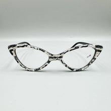 Load image into Gallery viewer, Ole - Handmade Rhinestone Cat Eye Reader AG10404- White: AB / 1.50
