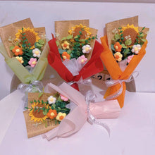Load image into Gallery viewer, Toy Island - Handmade Crochet Flower Bouquet - 12 Beautiful Asssorment
