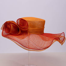 Load image into Gallery viewer, KaKyCo - Double Layer Of Sinamay Floppy Hat | 122131: Olive/Ivory
