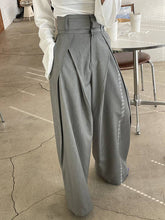 Load image into Gallery viewer, ShieldChic - Wide Leg Pockets Solid Color Zipper Casual Pants Bottoms: GRAY / S
