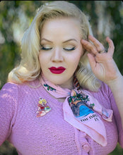 Load image into Gallery viewer, Lipstick &amp; Chrome - Birthday Belle Brooch by Lipstick &amp; Chrome x Club Eggie-FAWN
