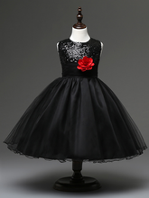 Load image into Gallery viewer, Fennco Styles - Lovely Sequin Flower Girl Dress: Blue / 8-9T
