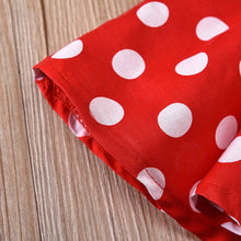 Load image into Gallery viewer, PatPat - Baby Girl Sweet Polka Dot Dresses: Black/White/Red / 12-18 Months
