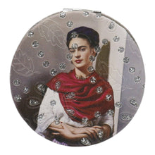 Load image into Gallery viewer, TAPA fashion - Frida Kahlo Glitter Circular Compact Makeup Mirror JM6423-29 (12PC): ASSORTED
