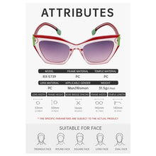 Load image into Gallery viewer, UZ Wholesale Store - Fashion Eye Cat Full Frame Outdoor UV400 Sun Protection Eyewear Sunglasses: DEEP GREEN / One_size
