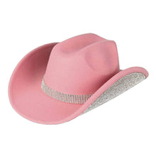 Load image into Gallery viewer, MiMi Wholesale - VCC0073 Betty Cowboy Hat With Rhinestones: Charcoal
