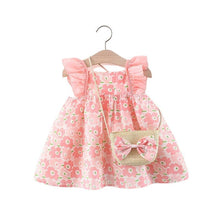 Load image into Gallery viewer, PatPat - (Non-PatPat Tag) Newborn Girl 100% Cotton Dress with Bags: Pink / 3T
