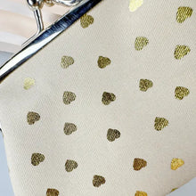Load image into Gallery viewer, Magnifique Hearts - Chic Heart Print Mini Coin Purse - Golden Foil Detail Wallet

