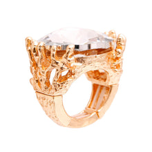Load image into Gallery viewer, PinktownUSA - Gold Crystal Branch Ring: Color / Gold / Stretch to Fit
