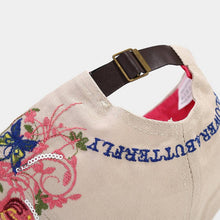 Load image into Gallery viewer, ACCITY - Butterfly Embroidery Baseball Cap, Women’s Sun Hat_CWAH1648: White / (OS) 2
