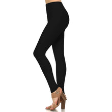 Load image into Gallery viewer, JHP Collection - WOMENS CASUAL BRUSHED FABRIC FULL LEGGINGS: BLACK / ONE(6)
