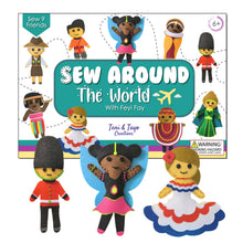 Load image into Gallery viewer, Teni &amp; Tayo Creations - Sew Stuffed Dolls From Around the World - Kid's Sewing Kit
