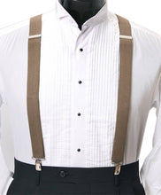 Load image into Gallery viewer, Selini New York - Men's Boxed Clip Suspenders - CSB4601: Taupe
