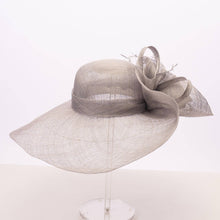 Load image into Gallery viewer, KaKyCo - Rose Veil Trim Off Face Floppy Sinamay Hats | 117145: YELLOW
