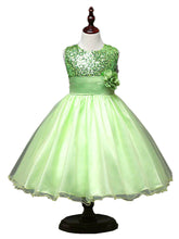 Load image into Gallery viewer, Fennco Styles - Lovely Sequin Flower Girl Dress: Rose / 7-8T
