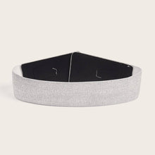 Load image into Gallery viewer, NINEXIS - CWABE0563_SOLID COLOR MULTI FUNCTIONAL ELASTIC BELT: SILVERY / (OS) 1
