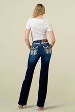 Load image into Gallery viewer, Denim Zone U.S.A. - WB-31 STRETCHY MINI-BOOT WOMEN'S BLING JEANS WESTFIELD EAGLE: 1 / DARK BLUE
