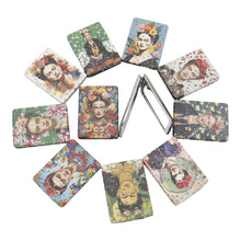 Load image into Gallery viewer, TAPA fashion - Frida Kahlo Rectangular Glitter Compact Makeup Mirror JM6423-10 (12PC): ASSORTED
